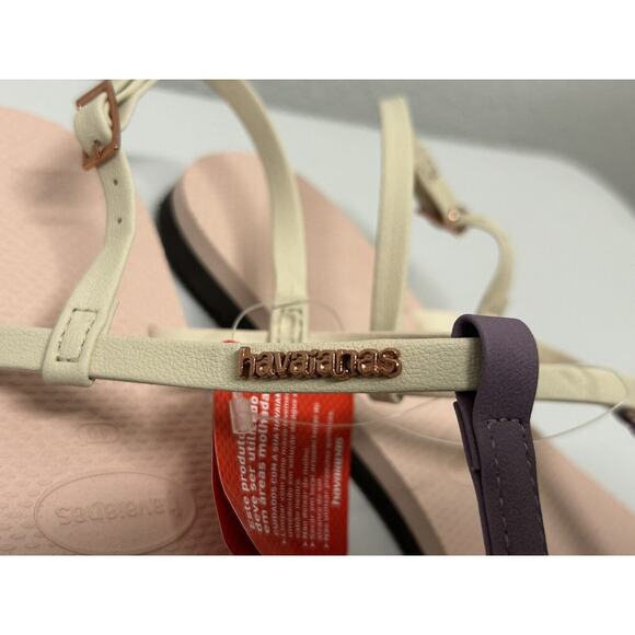 Havaianas Women's Size 10.5 You Rio Sandal Ballet Rose Ankle Strap New with Tags - Picture 10 of 10